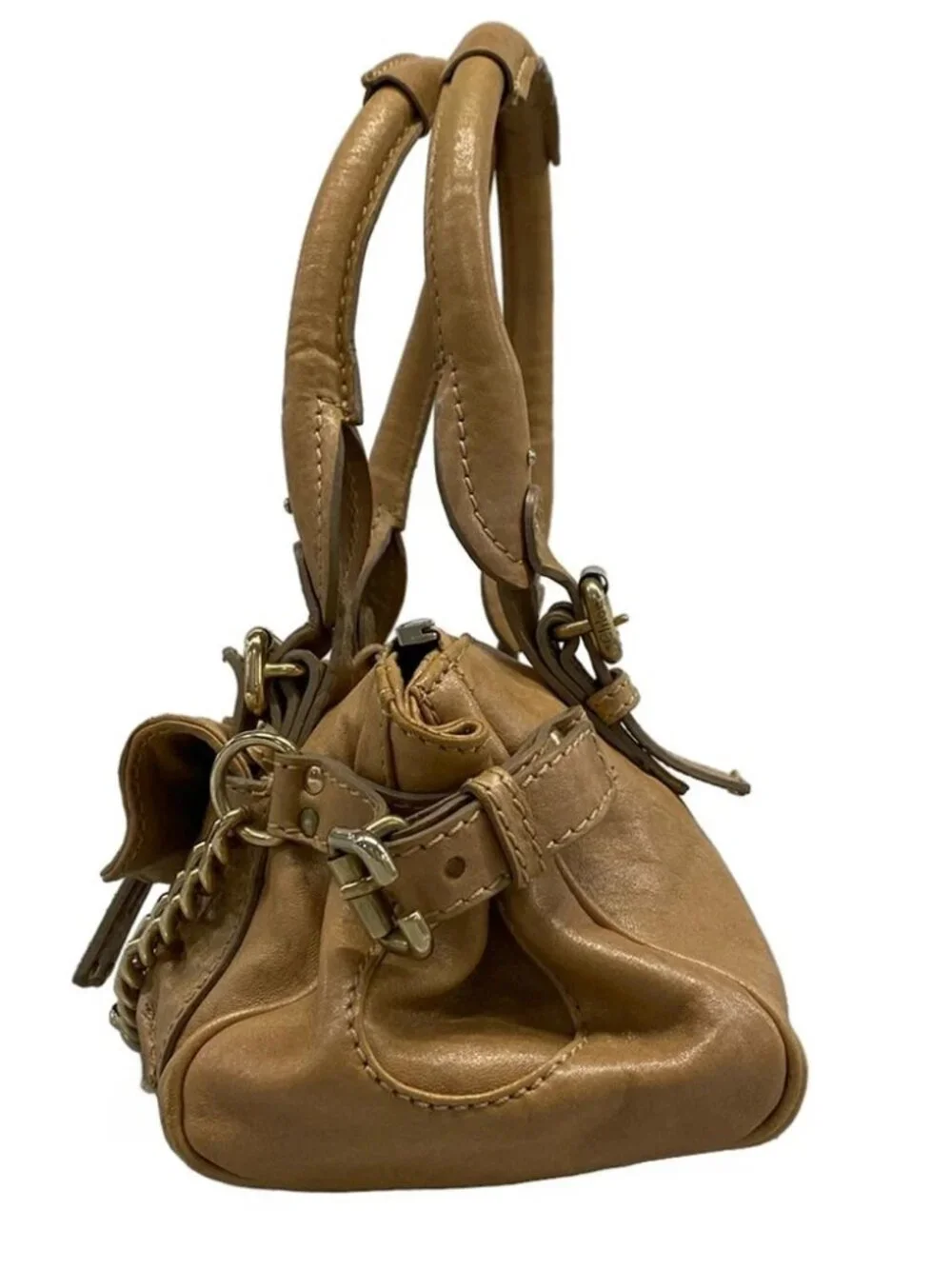 Chloe Paddington 8SS091-7A457 Beige Leather Shoulder Bag